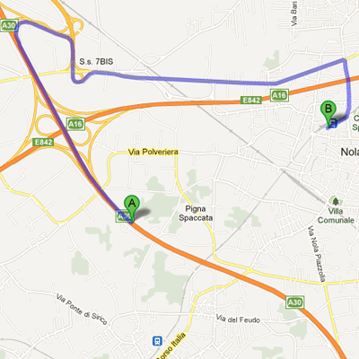 Sede Napolitano percorso autostrada.gif